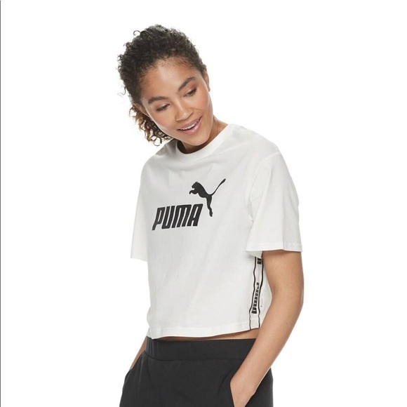 NWT NICE *PUMA* CROP TOP WITH LOGO - Picture 1 of 6